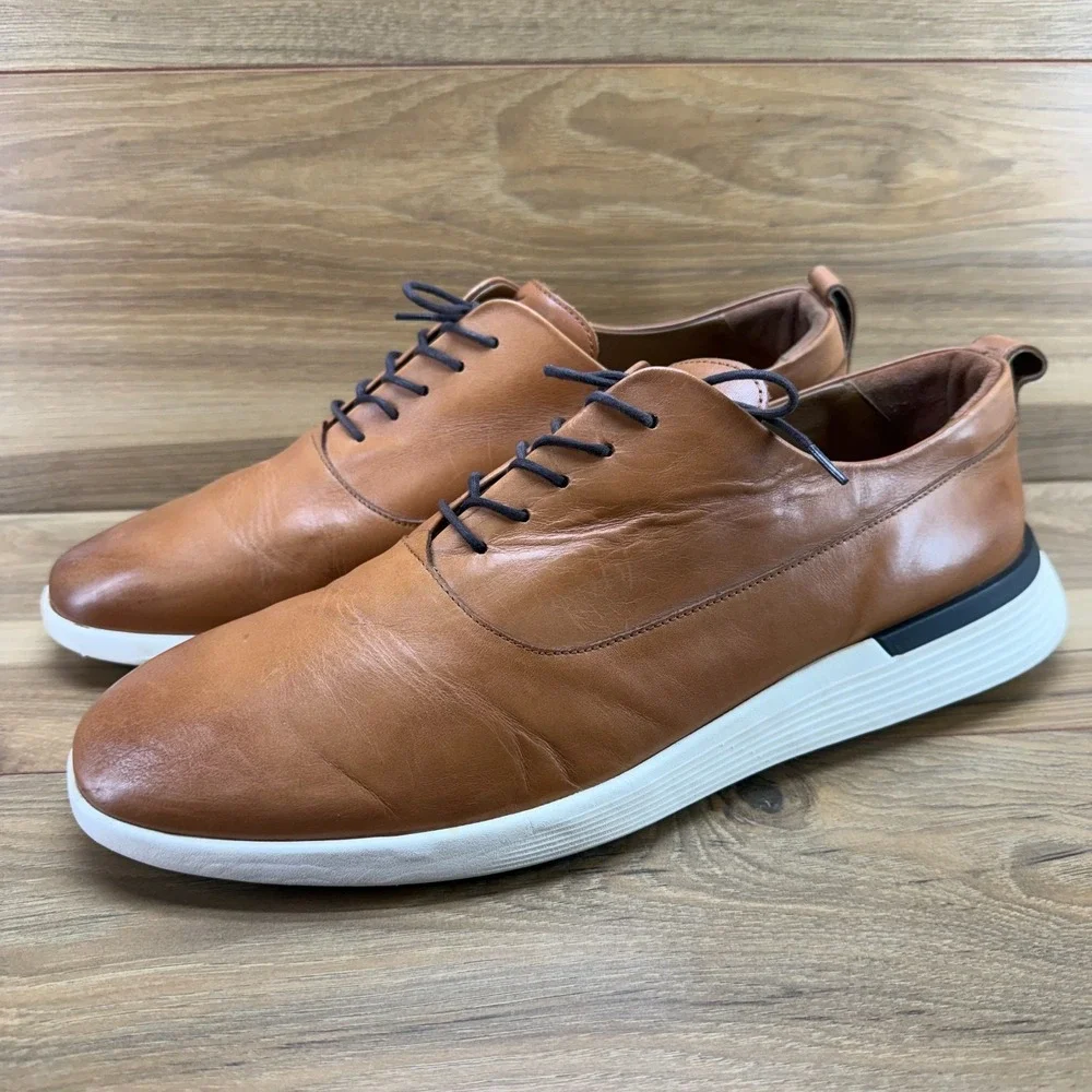 Wolf & Shepherd Crossover Derby Elite Oxfords Mens 14 Honey Soft Leather Lace-up